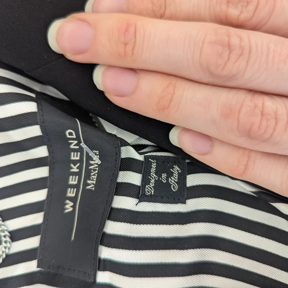 Weekend Max Mara Black Single-Breasted Tailored Blazer - Picture 7 of 9